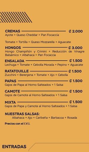 All of the appetizers are vegetarian & most are vegan at La Galería Slow Food in Heredia