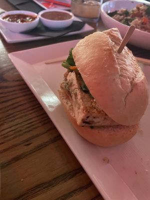 Banhmi with lemongrass tofu and no sauce  at CO in Raleigh