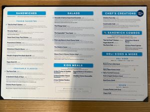 Full Menu at Mendocino Farms in San Jose