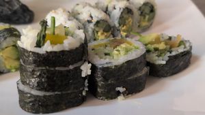 Vegetable roll at Liquid Ginger in Gainesville