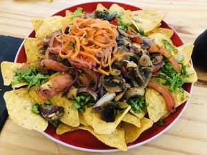 Vegan nachos  at Gonza's Bar & Street Food in Alajuela