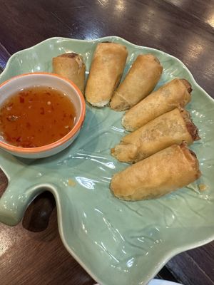 Always gotta get spring rolls!!  at Eating Time in Koh Samui