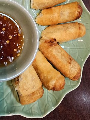 Vegetable spring rolls at Eating Time in Koh Samui