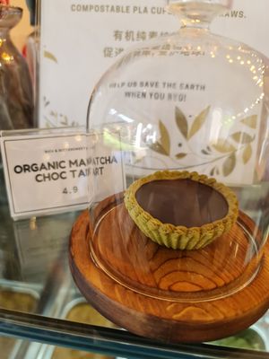 Organic Matcha Chocolate Tart ~ 22/2/22 at Mong Cha Cha Cafe 夢茶茶 in Central Singapore