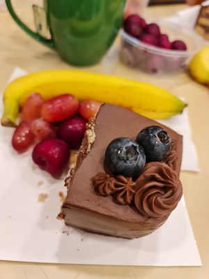 Match so well with assorted fruit and hot tea ~ 13/6/22 at Mong Cha Cha Cafe 夢茶茶 in Central Singapore