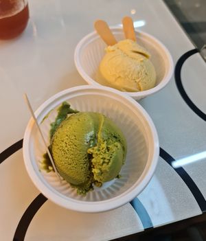 Uji Matcha & Mongo ice cream ~ 20/6/22 at Mong Cha Cha Cafe 夢茶茶 in Central Singapore