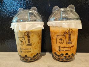 Bubble tea at Mong Cha Cha Cafe 夢茶茶 in Central Singapore