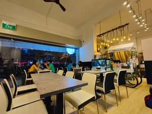 Restaurant interior at Mong Cha Cha Cafe 夢茶茶 in Central Singapore