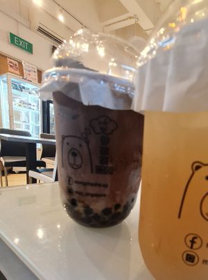 Chocolate Boba Soy Mylk  ~ 9/8/22 at Mong Cha Cha Cafe 夢茶茶 in Central Singapore