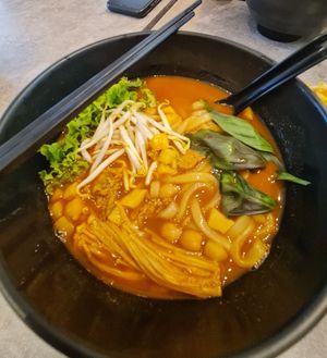 Assam Curry Udon ~ 23/9/22 at Mong Cha Cha Cafe 夢茶茶 in Central Singapore