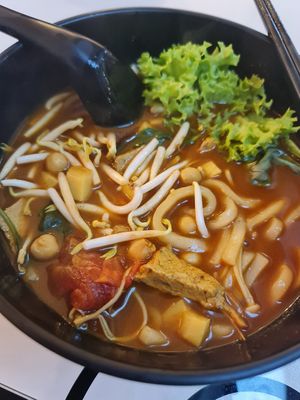 Assam Curry Udon 💚 ~ 28/01/23 at Mong Cha Cha Cafe 夢茶茶 in Central Singapore
