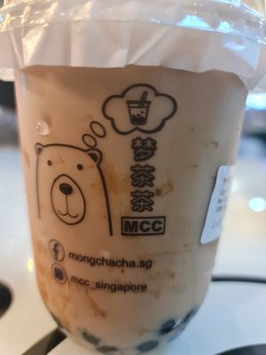 Zero sugar Earl Grey Boba Tea 😍 ~ 28/01/23 at Mong Cha Cha Cafe 夢茶茶 in Central Singapore