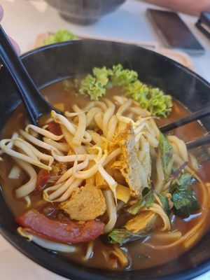 Assam Curry Udon ~ 2/3/22 at Mong Cha Cha Cafe 夢茶茶 in Central Singapore