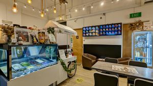 Interior at Mong Cha Cha Cafe 夢茶茶 in Central Singapore