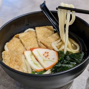 Kitsune Udon at Mong Cha Cha Cafe 夢茶茶 in Central Singapore