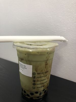 uji matcha boba latte $6.90 👍🏻👍🏻👍🏻 at Mong Cha Cha Cafe 夢茶茶 in Central Singapore
