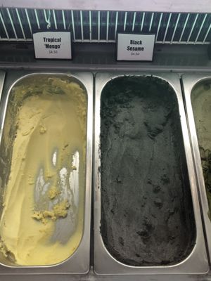 ice creams available  at Mong Cha Cha Cafe 夢茶茶 in Central Singapore