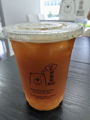 Earl grey with Yuzu and lychee pops - mmm-mmm at Mong Cha Cha Cafe 夢茶茶 in Central Singapore