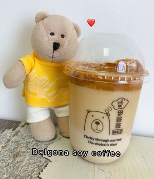 Dalgona Soy Coffee at Mong Cha Cha Cafe 夢茶茶 in Central Singapore