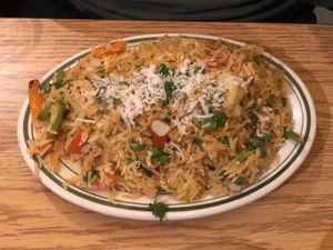 Vegetable bhiryani  at Himalayan Cuisine in Frisco