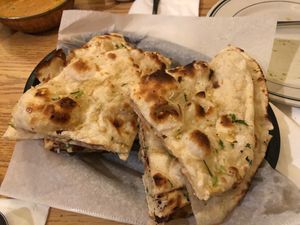 Garlic naan (vegetarian)  at Himalayan Cuisine in Frisco