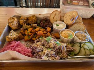 Vegan Plate at Wild Fields Brewhouse in Atascadero
