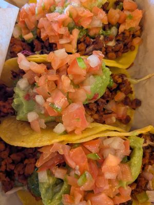 Soyrizo tacos add avocado mash at Wild Fields Brewhouse in Atascadero