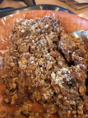 Apple crisp at Wild Fields Brewhouse in Atascadero