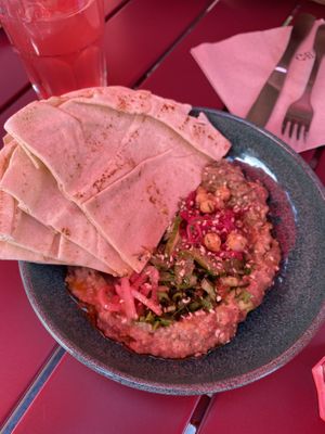 super tasty babaganush at Sesame in Chamonix-mont-blanc