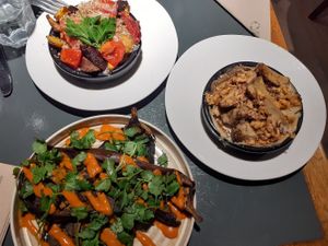 3 out of the 4 choices of tapas (01/22) at Sesame in Chamonix-mont-blanc