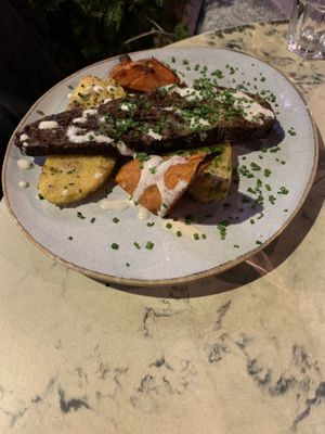 Seitan Steak  at Sesame in Chamonix-mont-blanc