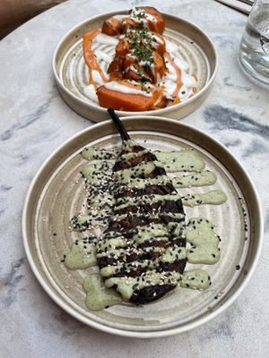 Miso glazed aubergine   at Sesame in Chamonix-mont-blanc