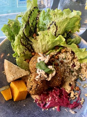 Amazing falafel bowl! Delicious  #Veganuary at Sesame in Chamonix-mont-blanc