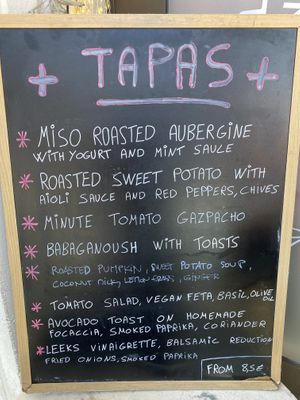 Tapas menu - all vegan    at Sesame in Chamonix-mont-blanc