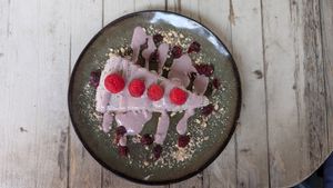 Raw cheesecake at Sesame in Chamonix-mont-blanc