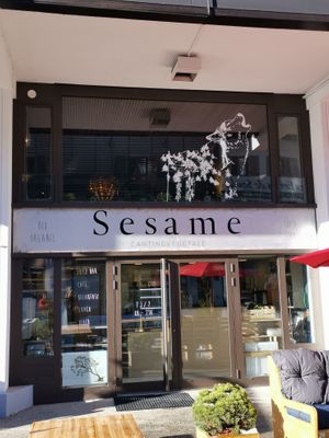 Front of the restaurant. Next to Zero G snowboard store.  at Sesame in Chamonix-mont-blanc