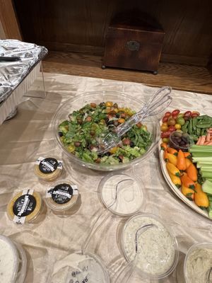 Salad was supposed to be for 35 people/ this served 10  at Ariela's Pizza & Kosher Kitchen in Las Vegas