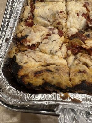 More burnt lasagna pic  at Ariela's Pizza & Kosher Kitchen in Las Vegas