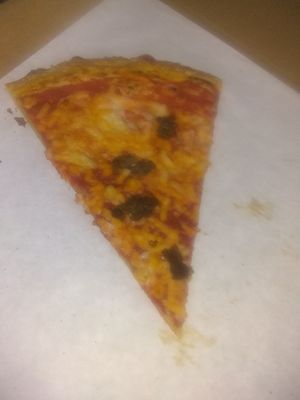 Vegan sausage pizza at Ariela's Pizza & Kosher Kitchen in Las Vegas