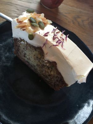 Awesome cake at Inclusive Cafe Ogurci in St Petersburg