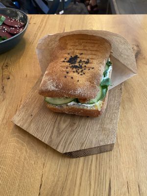 Sandwich  at Inclusive Cafe Ogurci in St Petersburg