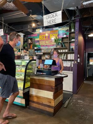 Dessert display at The Beet Box Cafe in Haleiwa