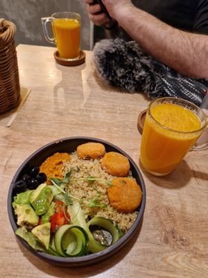 Quinoa bowl at Pilligreen in Minsk