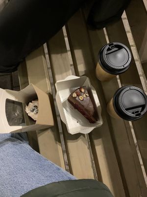 Chocolate cake at Pilligreen in Minsk