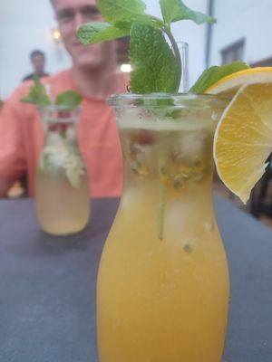 marakuja and ginger limonade at Absolute Barbecues in Kempten