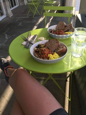 Full vegan breakfast  at The Veg Box Cafe - Canterbury in Canterbury