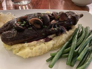Aubergine Steak at The Veg Box Cafe - Canterbury in Canterbury