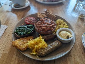 Vegan full English at The Veg Box Cafe - Canterbury in Canterbury