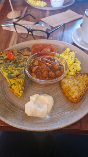 Chick pea fritatta at The Veg Box Cafe - Canterbury in Canterbury