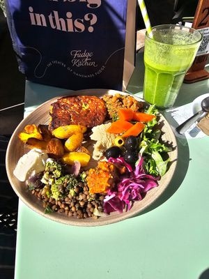 Veggie Fritter at The Veg Box Cafe - Canterbury in Canterbury